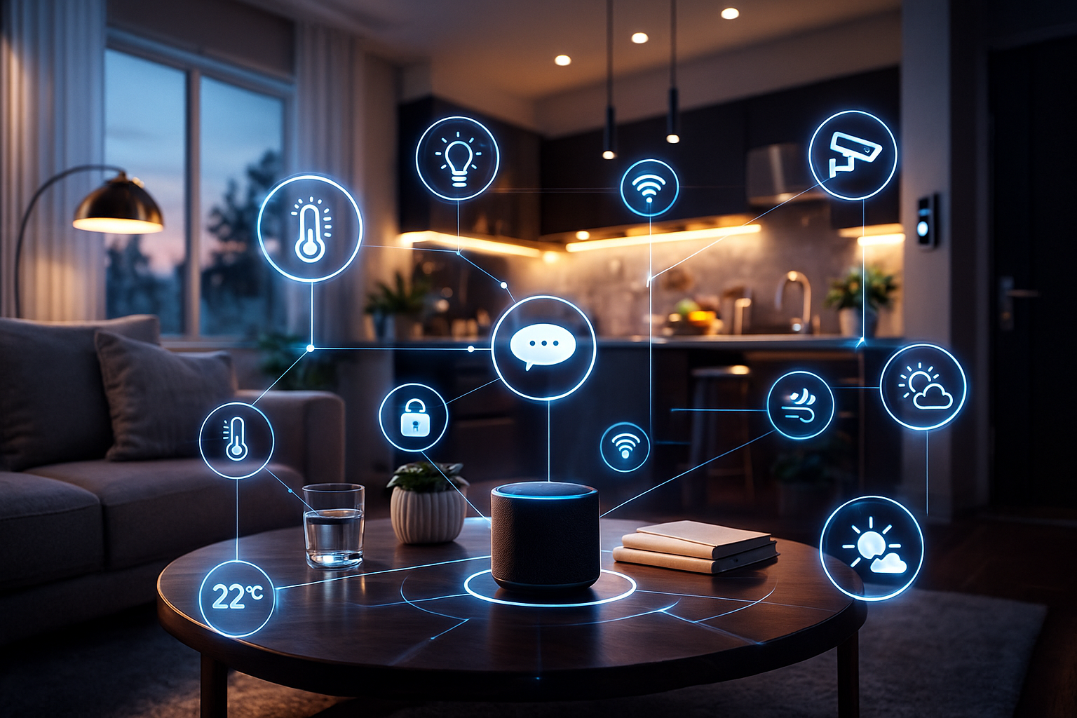 Luxurious interior living room